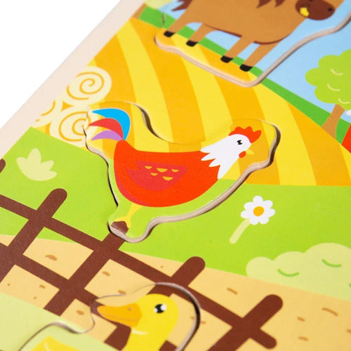 Bigjigs Magnetic Puzzle Farm with Animal Sounds 12 Months+ 1