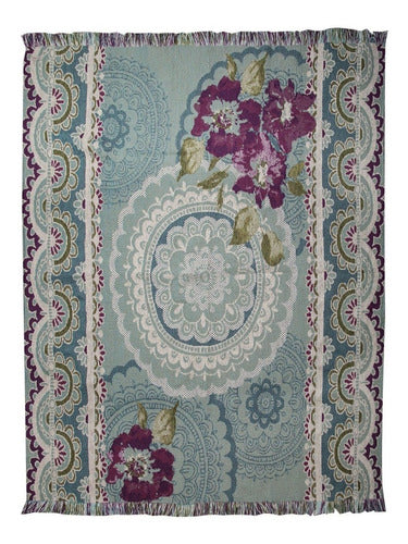 Decorative Chenille Throw Blanket 1.30 x 1.40 M Sheila 1