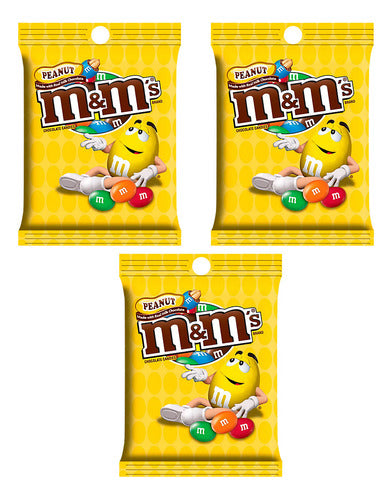 M&M'S Chocolate With Peanuts 150g X3 Packs 0