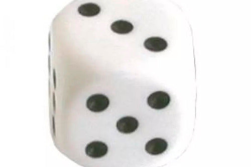 Generic White Dice 19 Mm Urea With Low Relief Dots - 50 Units 1