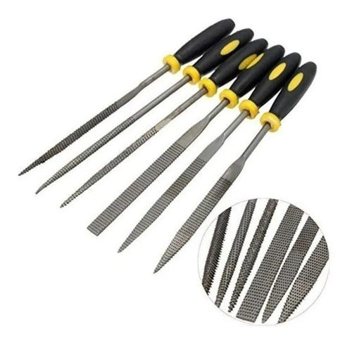 Juego De Escofina 6 Pc Largo 140 Mm Para Madera 0