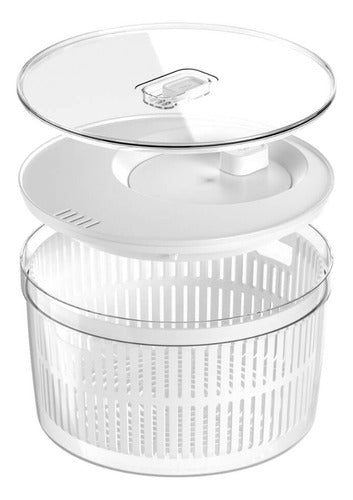 Conjunto Centrífuga E Organizador De Salada Clear Fresh 5,5l 0