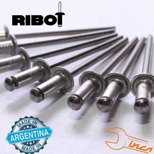 Ribot Pop Aluminum Rivets 3.5 X 19 Mm Box of 100 Units 2