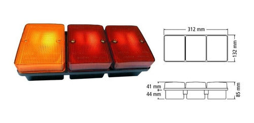 Baiml Universal Unipolar Rear Light Set X 2 0