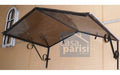 Aluminum Canopy Roof for Doors and Windows with Polycarbonate Roof Two Waters 1.50m 1