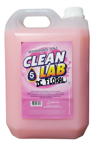 Clean Lab SRL 4 x 5 Lts Deodorant Cleaner Disinfectant Pack 0