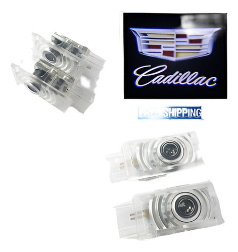 2pcs Cree Cadillac Bienvenida Sombra Luz Logo Cadillac Srx A 2