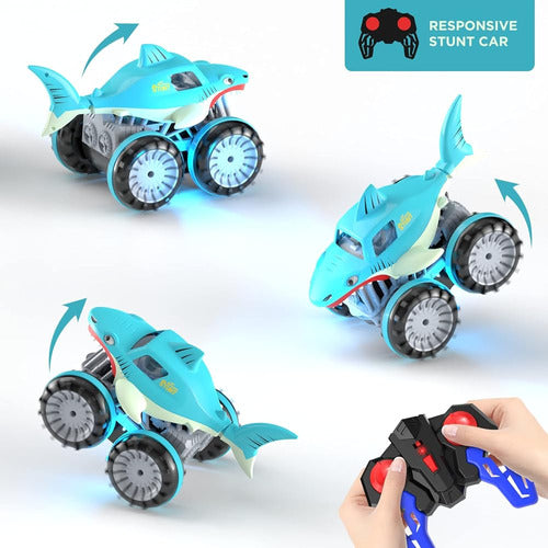 ~? Coche De Control Remoto Anfibio, Rc Cars Shark Monster Tr 1