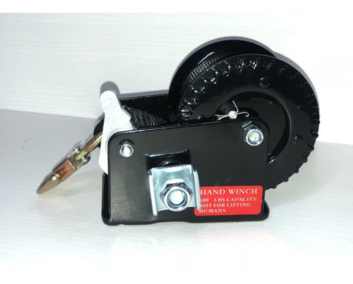 600 Lbs Nautical Trailer Winch with Strap 3