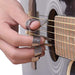 4-Piece Stainless Steel Thumb and Finger Guitar Picks Set with Plastic Case - Silver 1