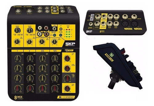 Consola Mixer Skp Mixconnect 8  Usb La Plata 0