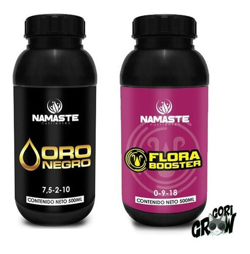 Namaste Oro Negro + Flora Booster Fertilizers 600cc Combo 0