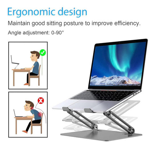 ~? Miady Laptop Stand, Soporte Ergonómico Ajustable Para 2