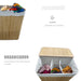 Foldable Bamboo Laundry Basket Reinforced Lightweight 7