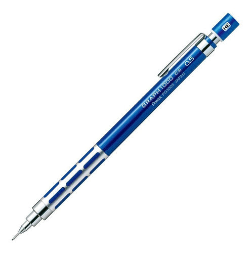 Portaminas 0.5mm Pentel Graph1000 Blue Japan Import 0