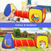 Kids Play Tent + Tunnel + Ball Pit 3-In-1 4