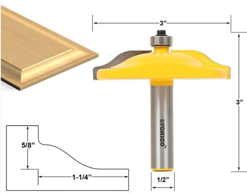 Yonico Fresa Router Replanera Vertical Vastago 1/2 12136 1