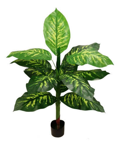 Sheshu Artificial Decorative Plant 1.00 Mt Premium Leaves 1