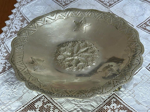 Colonial Silver-Plated Metal Centerpiece Tray 4