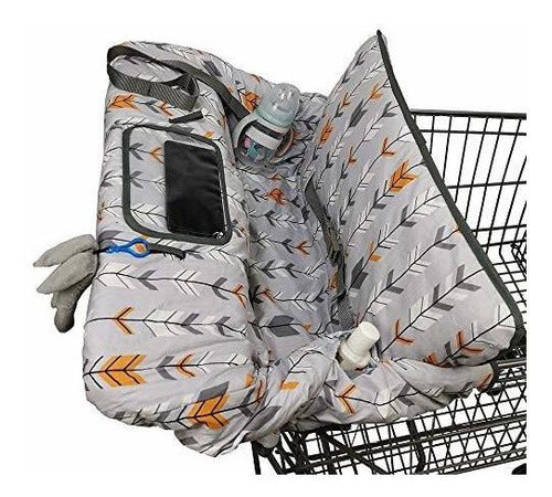 Dodo Nici Shopping Cart Cover for Baby Cotton, Minky Boost 1