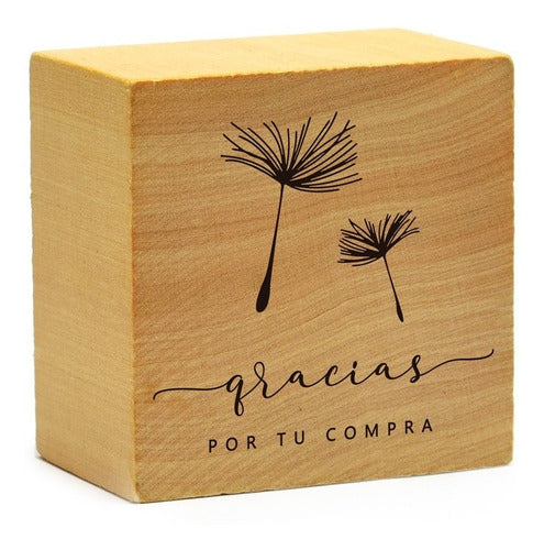 Ponte Rey Decorative Stamp Thank You for Your Purchase, Size 4.7 X 4.7 Cm 0