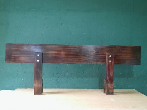 Don Vicente Maderas Barnished Wooden Bed Rail with Color 1