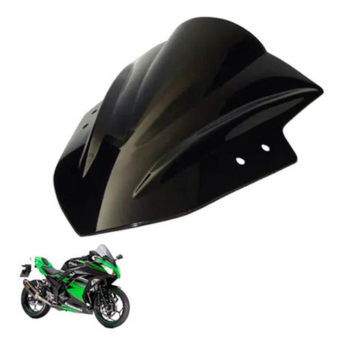 Bolha Parabrisa Kawasaki Ninja 300 Fumê Preta 2013 2019 0