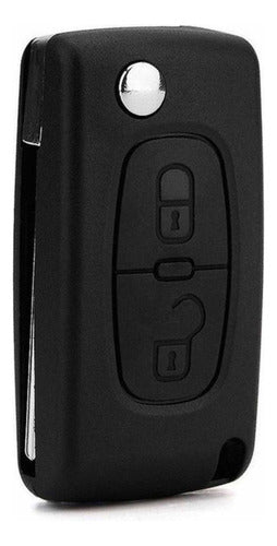 Car Key Case + 2-Button Key Map VA2 S/ Battery Holder CE0523 1