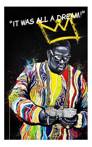 ModaparaTi Cuadro Decorativo Musica The Notorious B.i.g. (80x50 Cm) 1