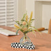 Abzo Flowers: Artificial Plants in Glass Vase with Synthetic Water 3