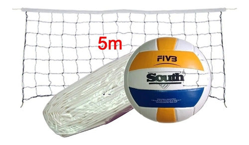 South Combo Mini Voley - Red 5m + Pelota South 1