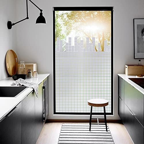 Viseeko Frosted Window Privacy Film Squares for Glass 0.44 x 2m 2