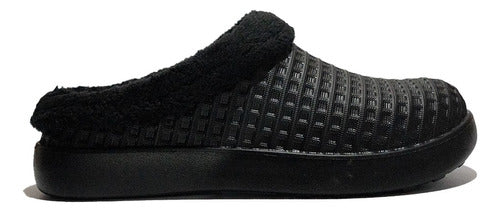 Cromic Black Sheepskin Slide Sandal CR2450A-N 0