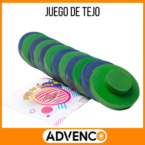 Premium Import Large Tejo Game Set with Rubber Basket 1