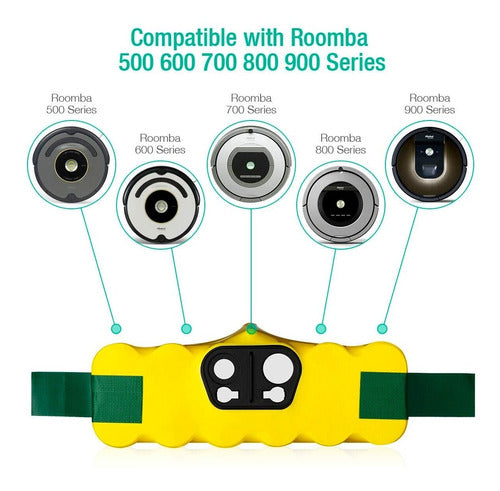 Powerextra Battery for Roomba Series R3 500 600 700 800 900 1