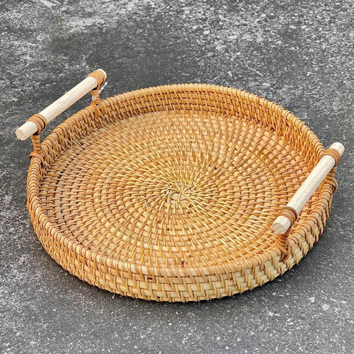 El Capitan Rattan Circular Tray Ø 24cm 0