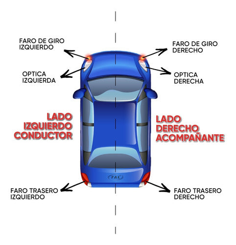 Juego Lente Delantero P G 504 Sr 1987 1988 1989 1990 1