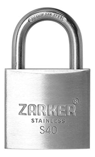 [zarker S40] Candado De Acero Inoxidable - Candado Antióxido 0