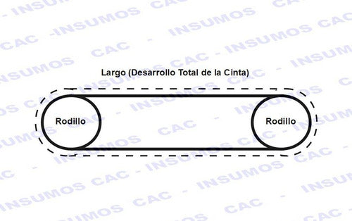 Cinta Para Correr O Caminar Repuesto 2 Telas 340x2000mm 4