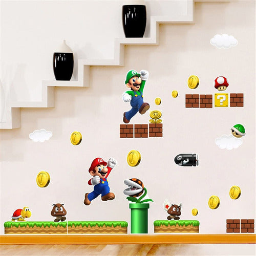 Heropar Cartoon Character Wall Stickers - Mario 2