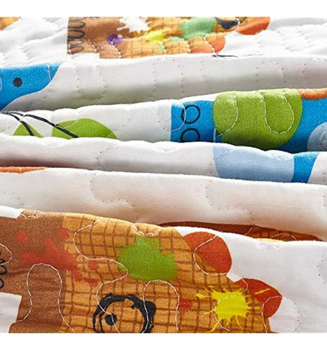 ~? Ropa De Cama De Calidad Dorada, Colcha Para Niños De Tama 2