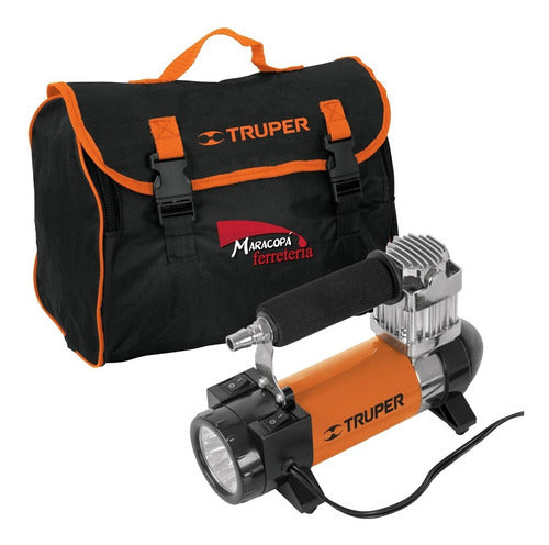 Truper 12V Portable Air Compressor for Car w/ Case 1