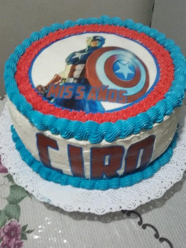 Captain America Cake 2