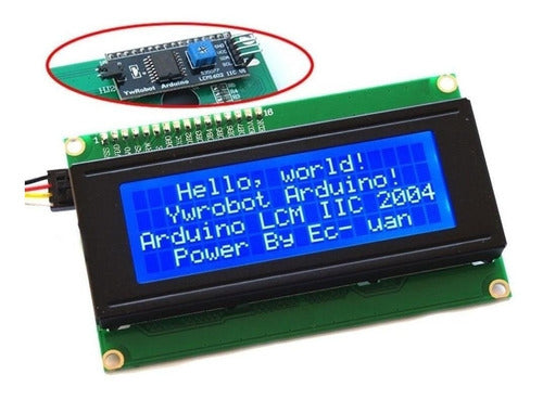 LCD 2004 Backlight Blue 20x4 + I2C Arduino Kit 0