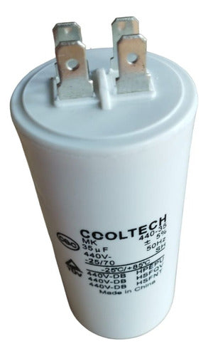 Cooltech Capacitor De Arranque 35 Mf Motores Compresor Aires 0