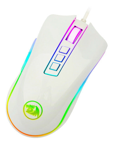 Redragon Cobra Chroma RGB Programmable Gaming Mouse - White 7