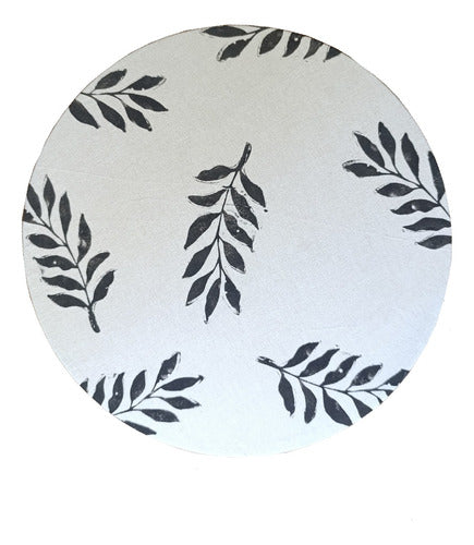 LA DOMENICA MDF Place Setting with Removable Printed Canvas Cover 1