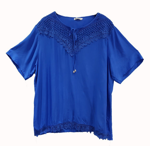 LFG Camisola Brodery Camisa Mujer Importada Blusa Talles Amplios 0