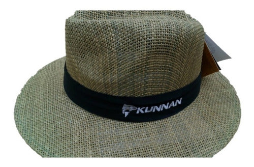 KUNNAN Panama Hat Straw Wide Brim Sun Hat 0