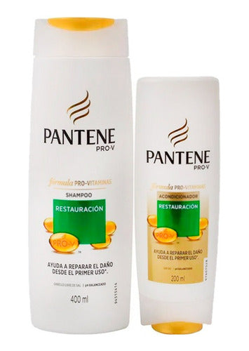 Pantene Shampoo and Conditioner Pack 400ml + 200ml 3